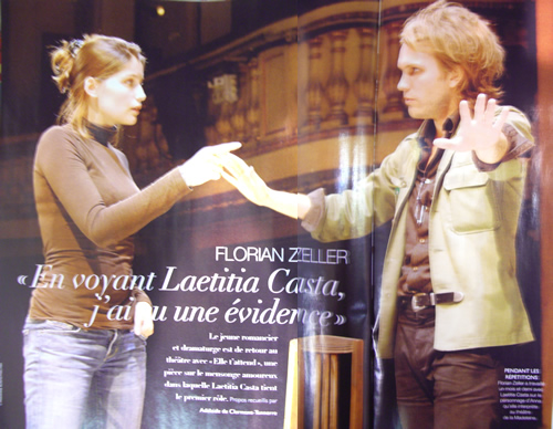 Florian Zeller et Laetitia Casta au théâtre