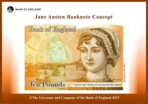 Vistoire féministe : Jane Austen sur les billets de banque anglaise