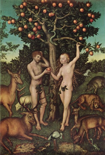 Adam and Eve by Lucas Cranach (1526)